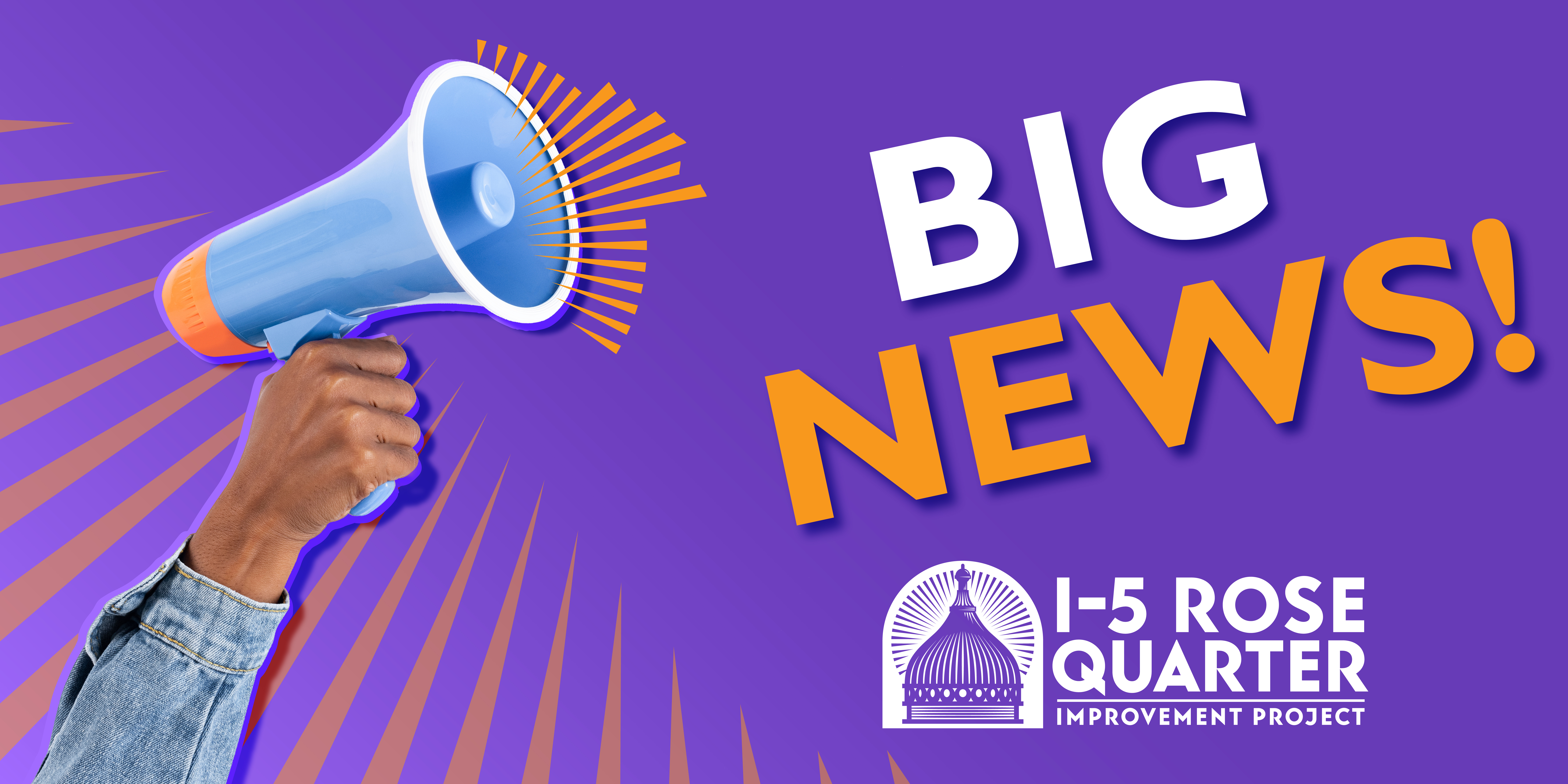 Big news announcement graphic.